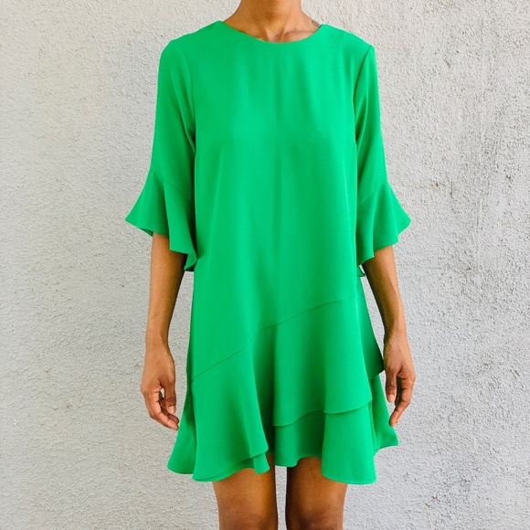 River Island Dresses & Skirts - River Island (Petite) Green Draped Dress River Island Dresses & Skirts - River Island (Petite) Green Draped Dress